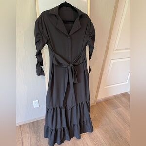 Chic Black Long Sleeve Dress